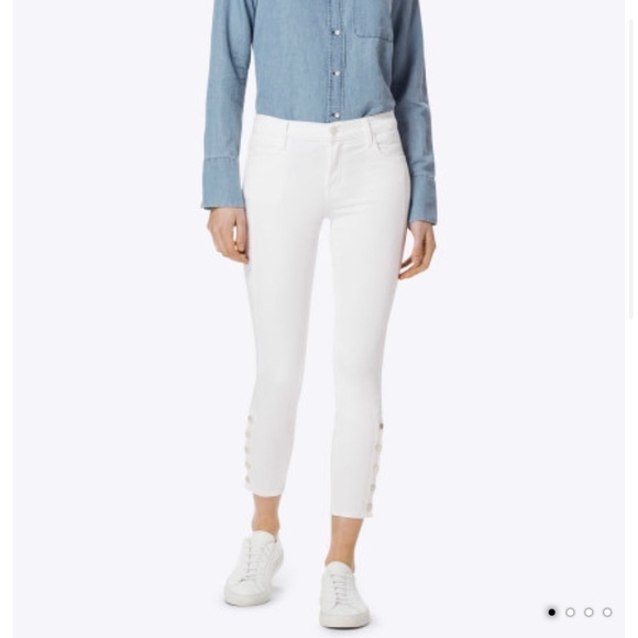 J BRAND WHITE MID RISE UTILITY PANTS - Picture 4 of 8